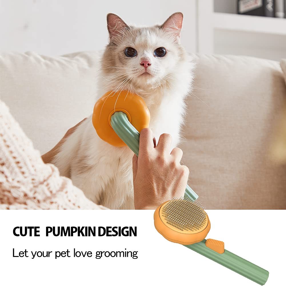 Pet Grooming Self Cleaning Slicker Brush For Dogs Cats Puppy Rabbit.