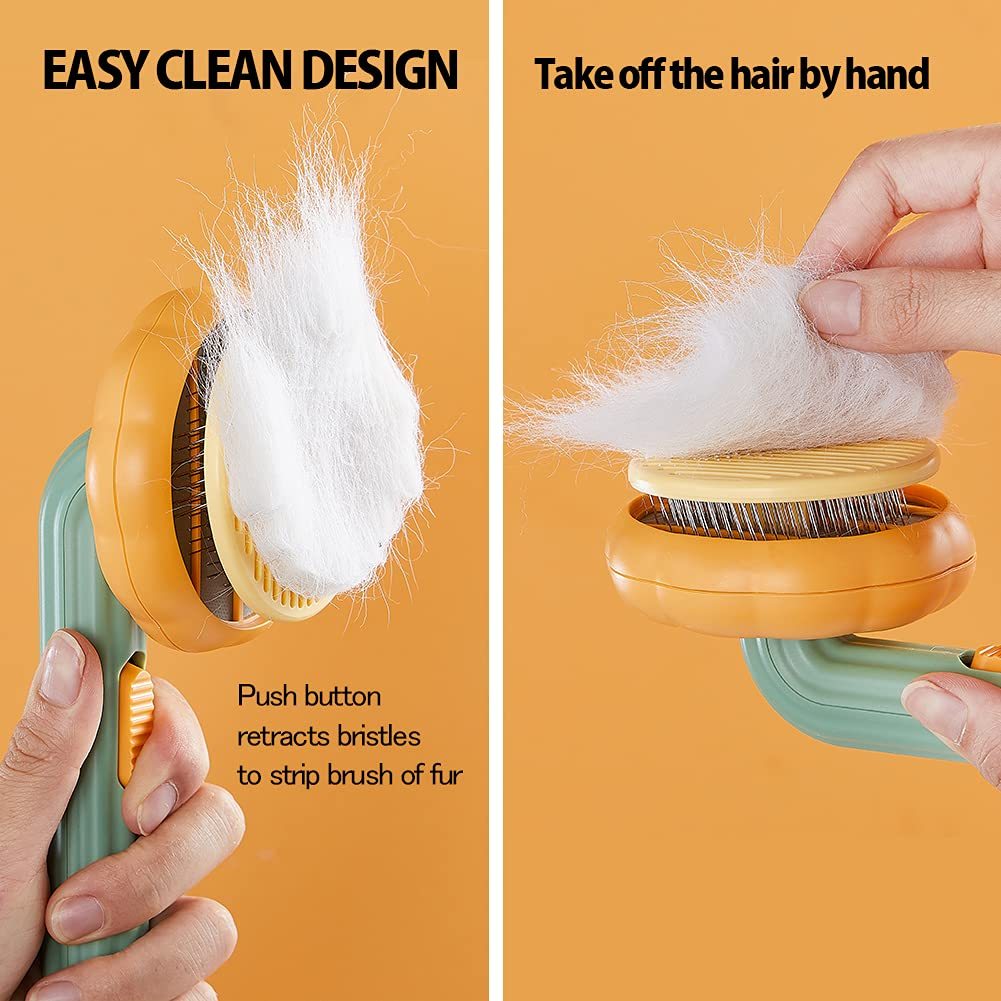 Pet Grooming Self Cleaning Slicker Brush For Dogs Cats Puppy Rabbit.