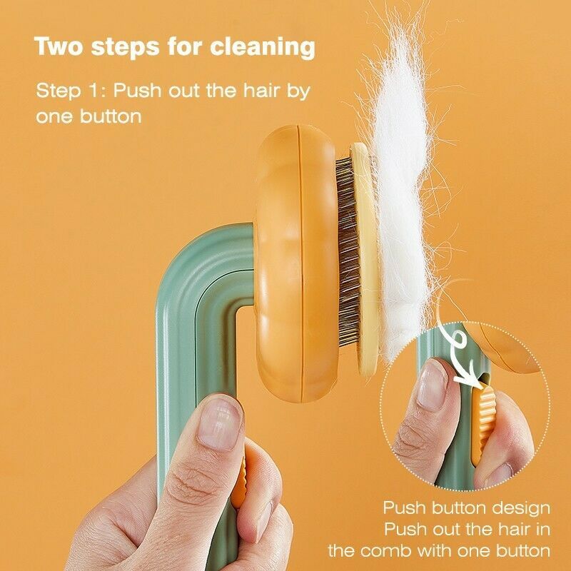 Pet Grooming Self Cleaning Slicker Brush For Dogs Cats Puppy Rabbit.